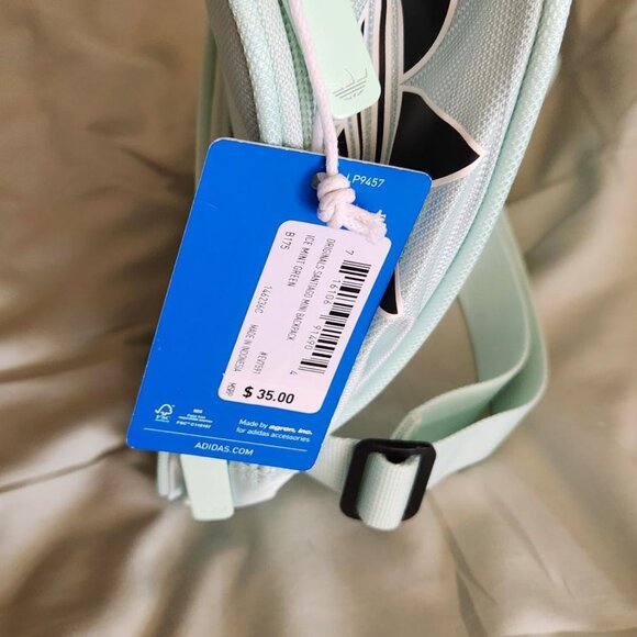 Adidas Unisex-Adult Core Light Blue Mini Backpack NWT - Picture 5 of 9